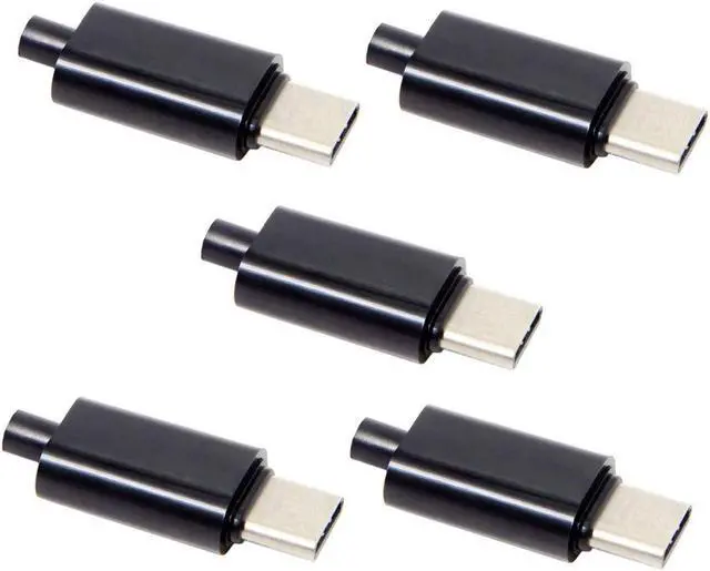 Alt view image 7 of 7 - USB Type C USB-C Male OTG Host Type 5.1k Resistor Adapter with Black Housing Cover DIY 24pin