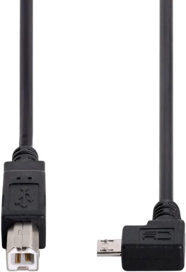 Alt view image 4 of 6 - Micro USB to Printer Cable,Micro USB OTG 90 Degree Right Angled to USB Type B Printer Scanner Hard Disk Cable 30cm