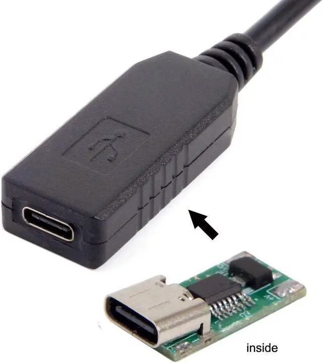 Alt view image 7 of 7 - USB 3.1 Type C USB-C to Rectangle 11.0x4.5mm PD 65W Emulator Trigger Cable for Laptop Thinkpad X1 Carbon X240 X250 Square Power Charge 65W PD USB Type-C