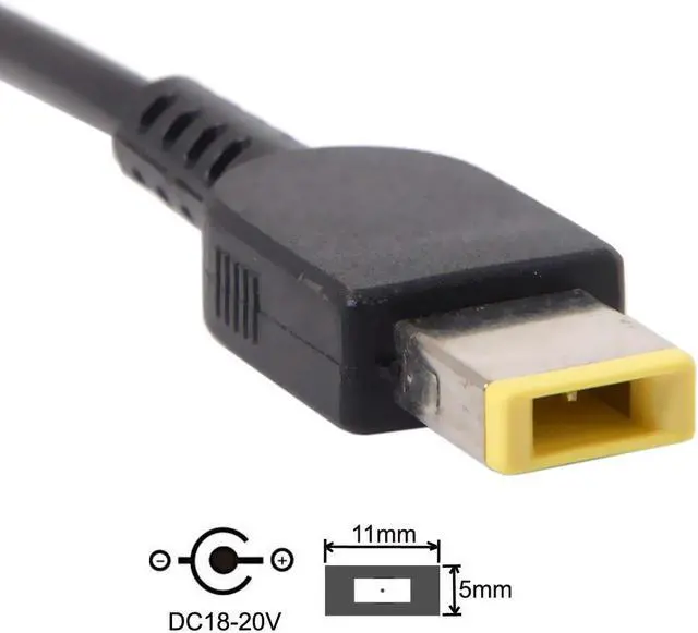 Alt view image 6 of 7 - USB 3.1 Type C USB-C to Rectangle 11.0x4.5mm PD 65W Emulator Trigger Cable for Laptop Thinkpad X1 Carbon X240 X250 Square Power Charge 65W PD USB Type-C