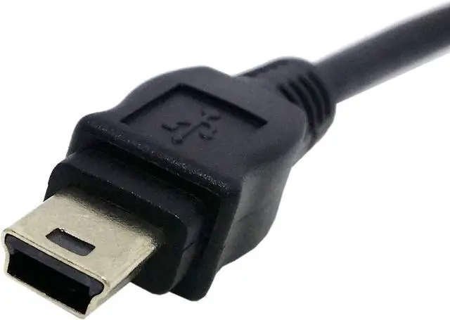 Alt view image 2 of 4 - Mini USB 5pin Male to USB B Female Panel Mount Type Cable 20cm with Screws