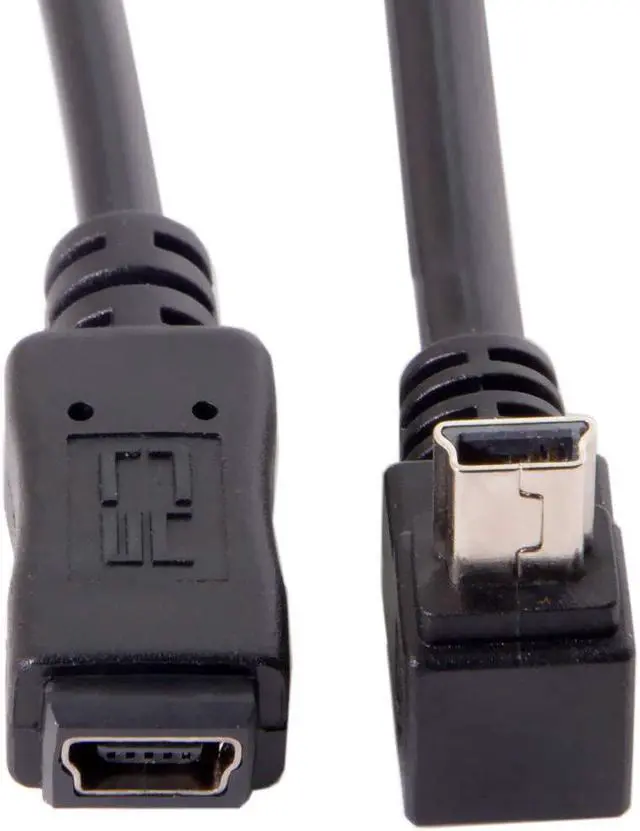 Alt view image 5 of 7 - 2 Pack Mini USB Extension Cable USB 2.0 Mini USB 5Pin Male to Female 90 Degree Angled Data Power Extension Cable Adapter 0.2M