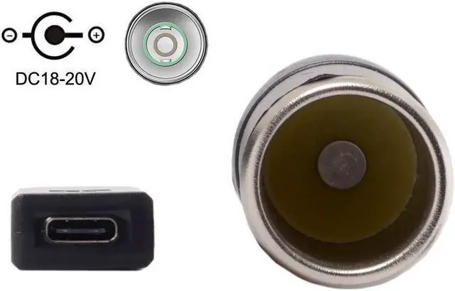 Alt view image 7 of 7 - CY USB-C Type-C to DC 20V Power Adapter USB-C to Cigarette Lighter Car Receptacle 65W Charger Cable