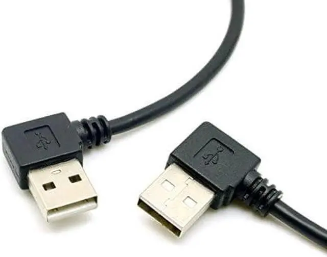 Main image of USB 2.0 Type-A Male to Female 90 Degree Angled Extension Cable 40cm 2PCS/Set