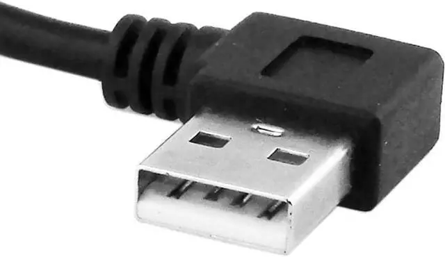 Alt view image 4 of 7 - USB 2.0 Type-A Male to Female 90 Degree Angled Extension Cable 40cm 2PCS/Set