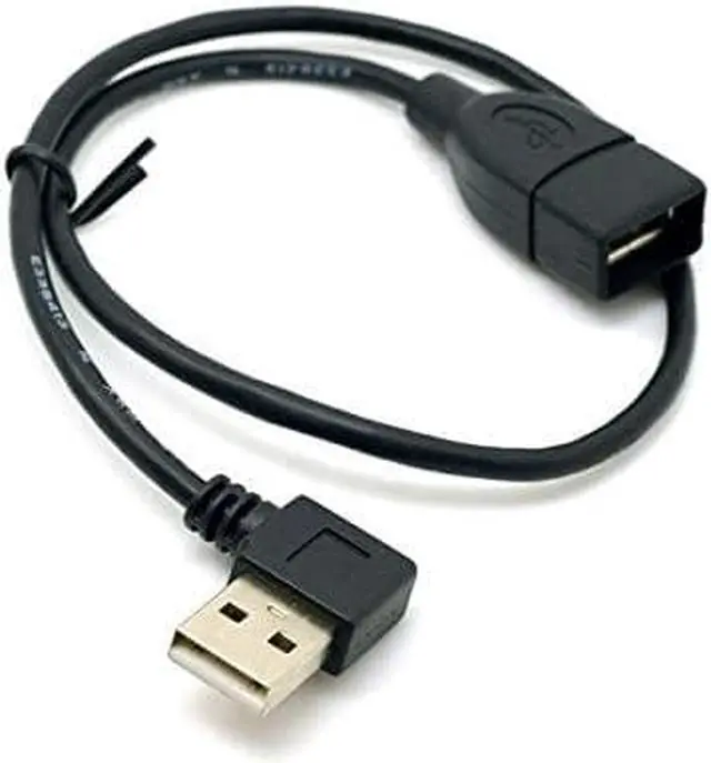 Alt view image 7 of 7 - USB 2.0 Type-A Male to Female 90 Degree Angled Extension Cable 40cm 2PCS/Set