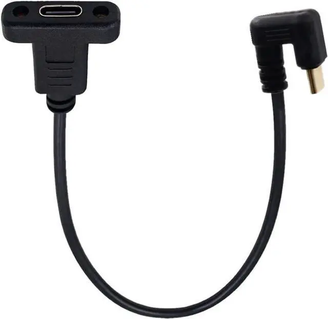 Main image of Type C USB-C USB 3.1 Male 180 Degree U Shape Back Angled to Type C USB-C USB 3.1 Female Extension Data Cable 30cm