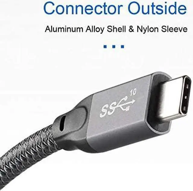 Alt view image 6 of 6 - USB Type-C 3.1 Gen2 Cable 6.56ft USB C to USB C Cable USB 3.1 Gen2 Type C Data Video Cable Adapter for Tablet & Phone & Laptop 10Gbps