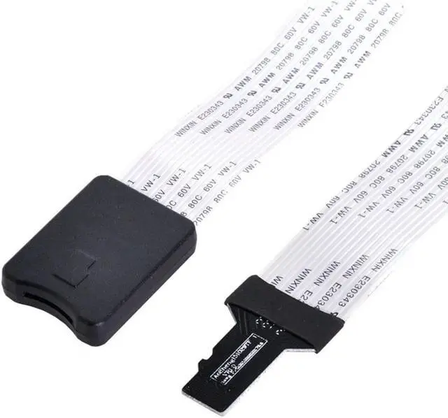 Main image of Micro-SD TF Male to TF Female Memory Card Kit Extension Soft Flat FPC Cable Extender 25cm