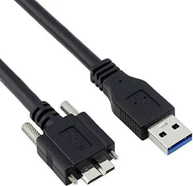 Main image of 3M USB to Micro USB Cable with Mount Panel Screw USB 3.0 A Type Cable Male to Micro USB 3.0 B Male Cable for Hard Disk Mobile Phone