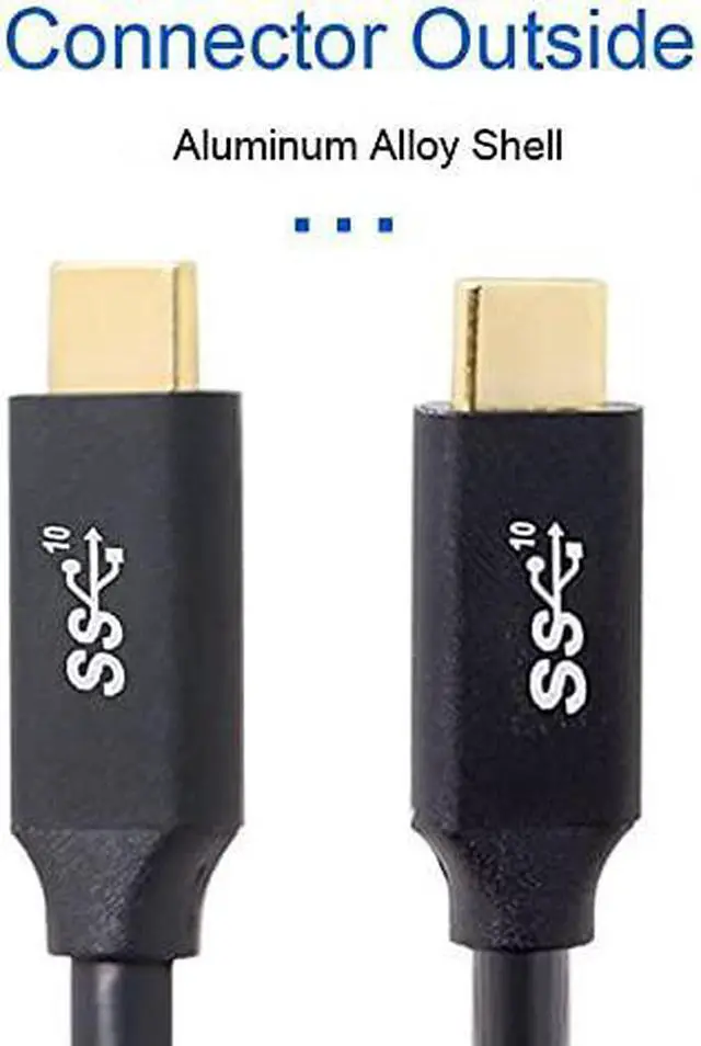 Alt view image 7 of 7 - 1M 10Gbps USB-C USB 3.1 Type C Gen2 Male to Male Data Cable with E-Marker for Tablet & Phone & Laptop