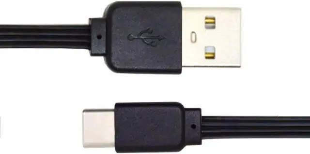 Alt view image 7 of 7 - USB C Short Flat Cable, USB 2.0 Type A Male to USB C Male 4 Wires 5V 2A Charge Data Extension Silicone Cable 4 Wires 30AWG 13cm