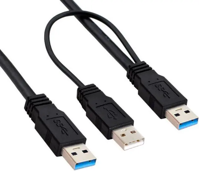 Main image of USB 3.0 Cable,USB 3.0 Type A Male to Male Extension Data Cable with Power Cable for External Hard Disk