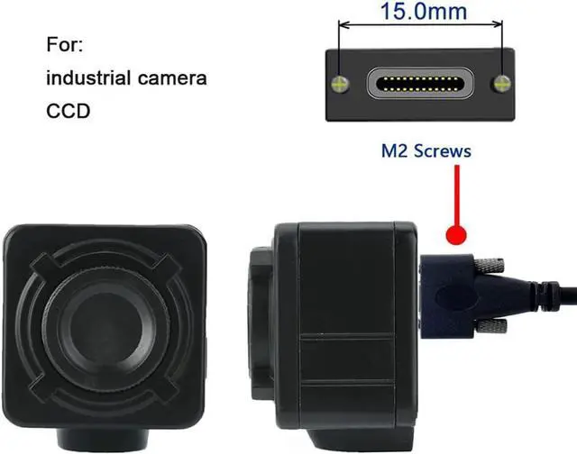 Alt view image 7 of 7 - Type-C USB 3.1 USB-C Male to Male Type-C USB 3.1 USB-C with M2 Screws Locking Panel Mount Type 10Gbps Data Cable 3.0M