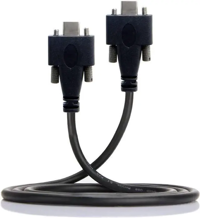 Main image of Type-C USB 3.1 USB-C Male to Male Type-C USB 3.1 USB-C with M2 Screws Locking Panel Mount Type 10Gbps Data Cable 3.0M
