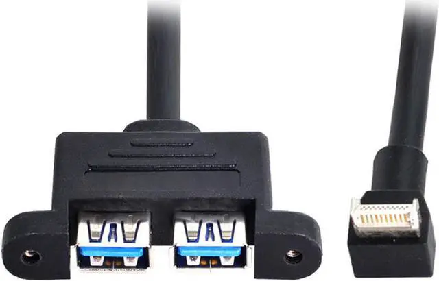 Main image of USB 3.0 Header Extension Cable USB 3.0 Female Panel Mount to USB 3.1 Header Cable USB Header to USB Port