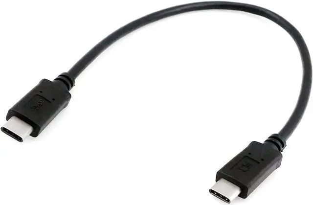 Alt view image 2 of 6 - USB C Cable,USB Type C Male to Male Extension Cable for Phone Tablets Hard Drives Laptop 0.3m