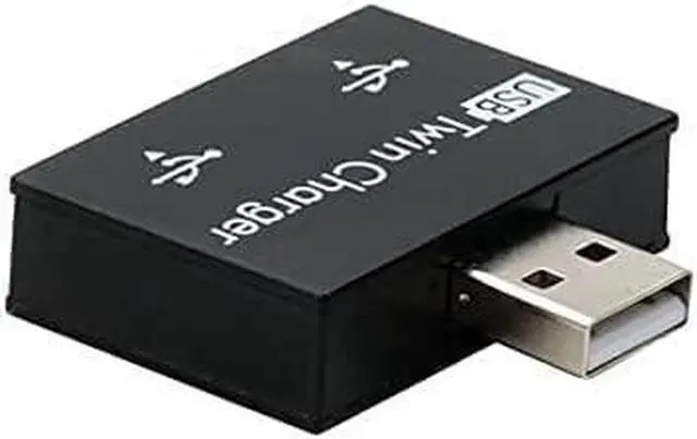 Alt view image 2 of 5 - USB Hub Adapter, 2Port Hub Ultra Slim Portable USB Splitter for Surface Pro, Notebook PC, iMac Pro, MacBook Air, Mac Mini/Pro, Laptop, USB Flash Drives,Data and Charging (Black)