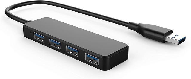 thumbnail image 2 of Elebase 4-Port USB 3.0 Hub With 2FT Cable & OTG Adapters | USB Splitter For Laptop, PC, PS5, MacBook 2 of 6