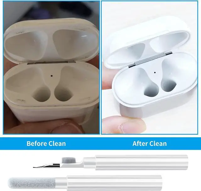 Alt view image 3 of 7 - Cleaning Pen Kit, Airpod Cleaning Kit, Multifunctional Earbuds Cleaning Pen for Bluetooth Earphones Case Dust Removal, Cleaning Tools for Airpods Earphones Keyboards Phone Compute Camera