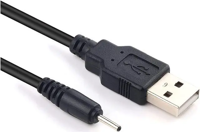 Main image of USB Small Pin Charger Cable Compatible with Bluetooth Headphones, Cell Phones,Speaker, Receiver Gaomon/Ugee/Beats Solo/Veikk/Parblo Drawing Tablet Rechargeable Pen (Black 3.3ft/1m)
