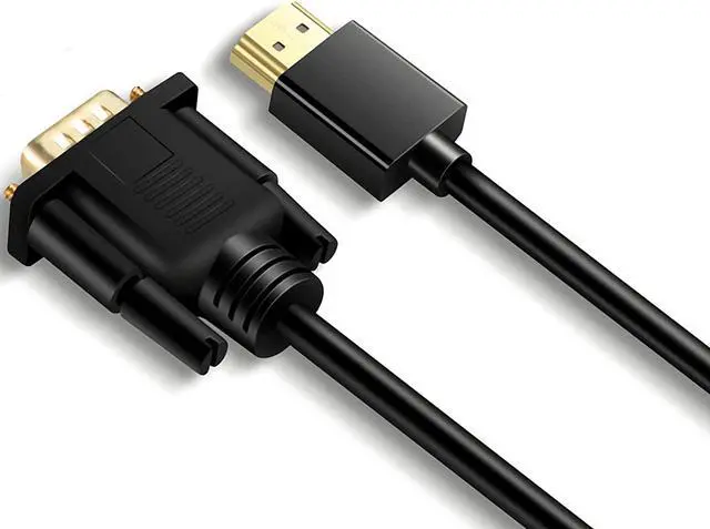 Alt view image 2 of 2 - HDMI to VGA Adapter CableHDMI Digital to VGA Analog Video for Computer, Desktop, Laptop, PC, Monitor, Projector, HDTV, Raspberry Pi, Roku, Xbox and More