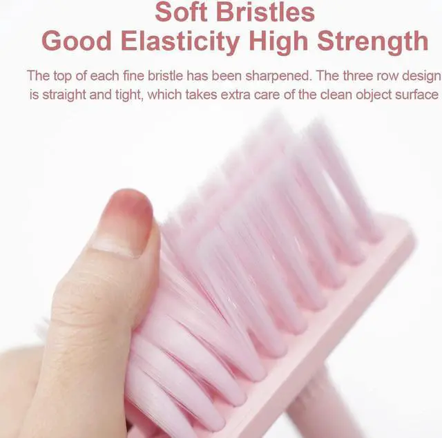 Alt view image 3 of 7 - Hagibis Cleaning Soft Brush Keyboard Cleaner 5-in-1 Multi-Function Computer Cleaning Tools Kit Corner Gap Duster Keycap Puller Remover Multi Brush for PC Laptop Airpods Pro Camera Lens (Pink)