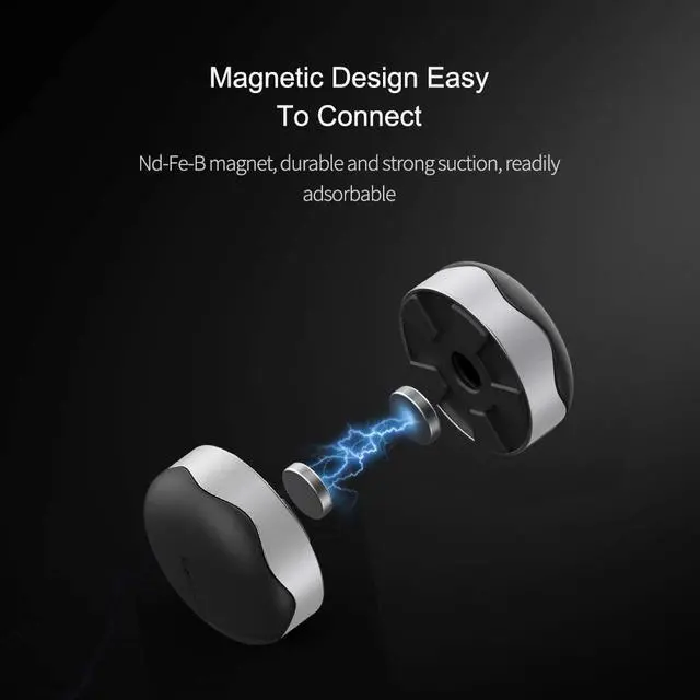 Alt view image 4 of 7 - Laptop Cooling Pad, Hagibis Ergonomic Laptop Stand Small Invisible Cooler Ball Portable Magnetic Foot Heat for MacBook Pro Computer