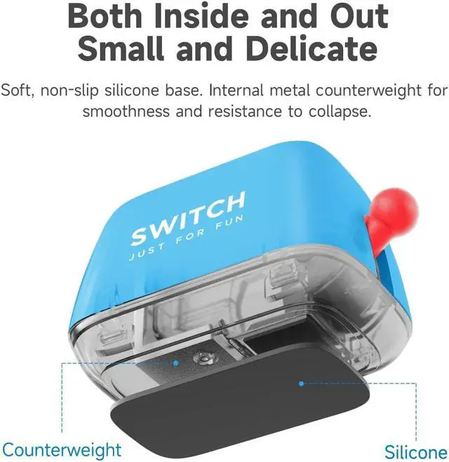 Alt view image 4 of 7 - Hagibis Switch Game Case Holder Compatible with Nintendo Switch Games Cards, Portable Cute Toaster Strorage Holder Storage 2 Switch Game Cartridge (Blue)