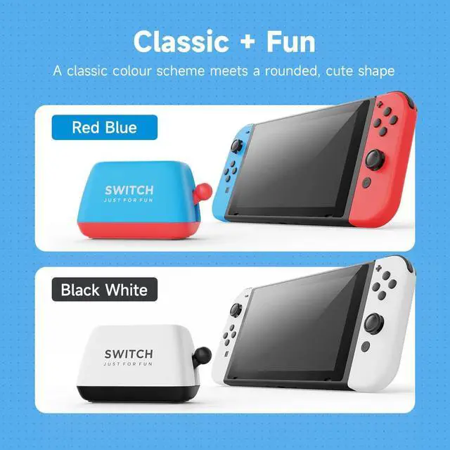 Alt view image 5 of 7 - Hagibis Switch Game Case Holder Compatible with Nintendo Switch Games Cards, Portable Cute Toaster Strorage Holder Storage 2 Switch Game Cartridge (White)