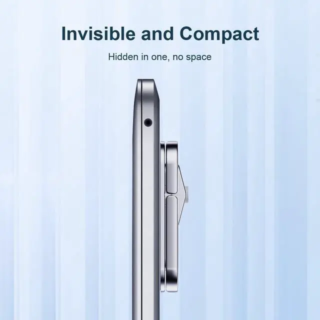 Alt view image 4 of 7 - Hagibis Laptop Stand Adjustable Height for Desk, Portable Invisible Laptop Riser, Ergonomic Laptop Mount Keyboard Kickstand Aluminum Cooling Pad for MacBook Pro Air, 12-17 inch Tablet Laptop (Silver)