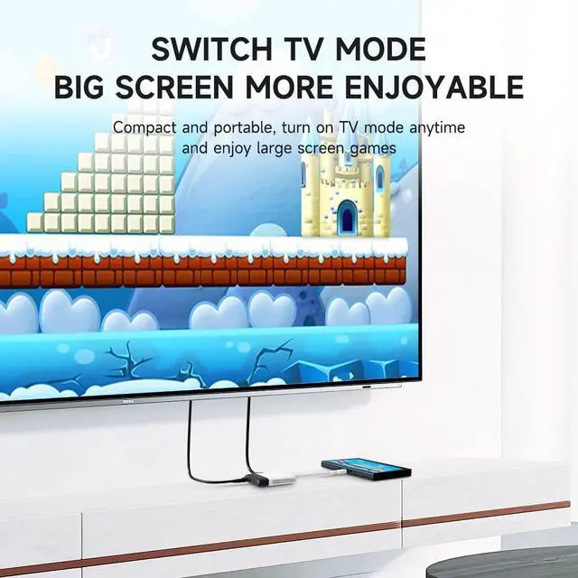 Alt view image 6 of 7 - Hagibis 2 in 1 Switch Dock with HDMI Video Capture Card for Nintendo Switch OLED, Portable TV Docking Station with 4K HDMI, 1080P Capture Card, PD and USB Port Type C to HDMI TV Adapter (Black White)