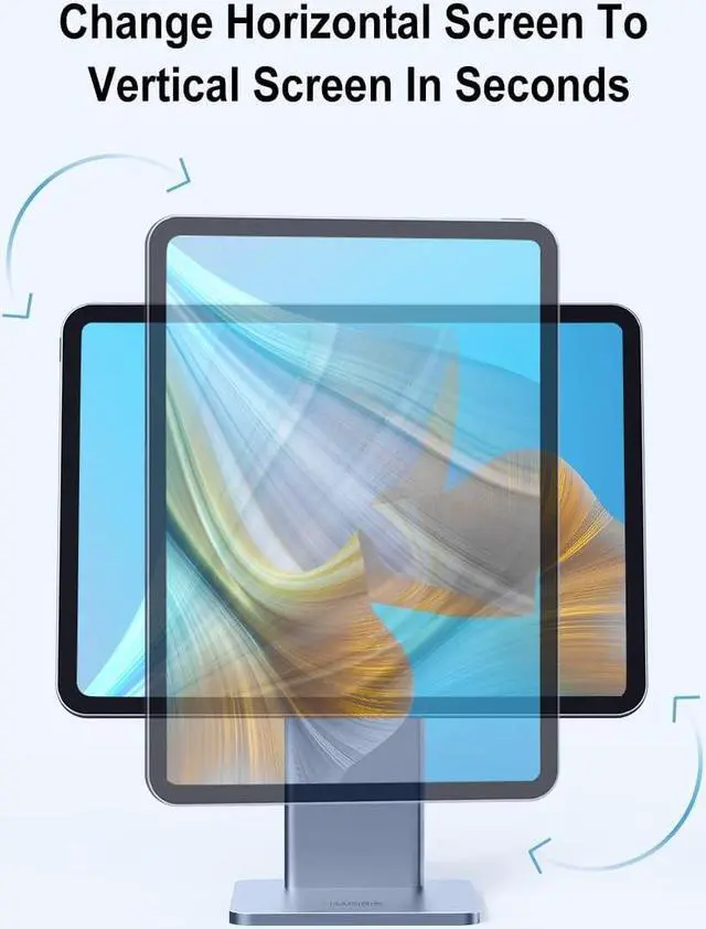 Alt view image 4 of 7 - Hagibis Foldable Magnetic iPad Stand, Adjustable Rotatable Floating iPad Pro Stand Holder for Apple iPad Pro 11 Inch 1st/2nd/3rd/4th Gen and iPad Air 10.9\u201d 4th/5th (11\u201d)