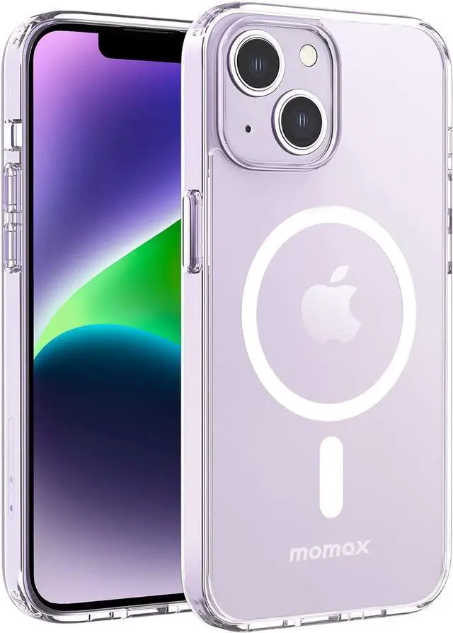 Main image of MOMAX Magnetic Phone Case, Clear Magnet Phone Case Compatible with Magsafe Case for iPhone 14 Plus, Slim iPhone 14 Plus Case with Magnet, Anti-Scratch/Anti-Shock/Anti-Drop Protection, Non Yellowing