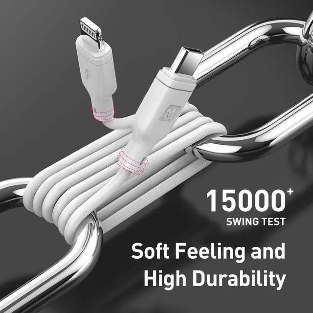 Alt view image 7 of 7 - MOMAX Universal Travel Adapter, 65W GaN Travel Plug Adapter with UK/EU/AU/US Plugs, 3USB-C PD & 2USB-A QC, USB C to Lightning Cable 1ft, MFi Certified (White)