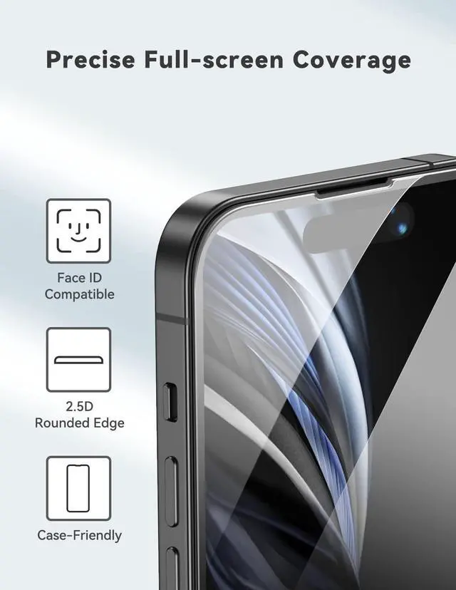 Alt view image 6 of 7 - MOMAX Glass Screen Protector for iPhone 14 Pro Max HD 0.3mm 9H Hardness Scratch Resistant Bubble Free Tempered Glass Film for iPhone 14 Pro Max