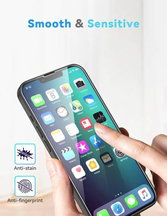 Alt view image 5 of 7 - MOMAX Glass Screen Protector for iPhone 14 Plus HD 0.3mm 9H Hardness Scratch Resistant Bubble Free Tempered Glass Film for iPhone 14 Plus