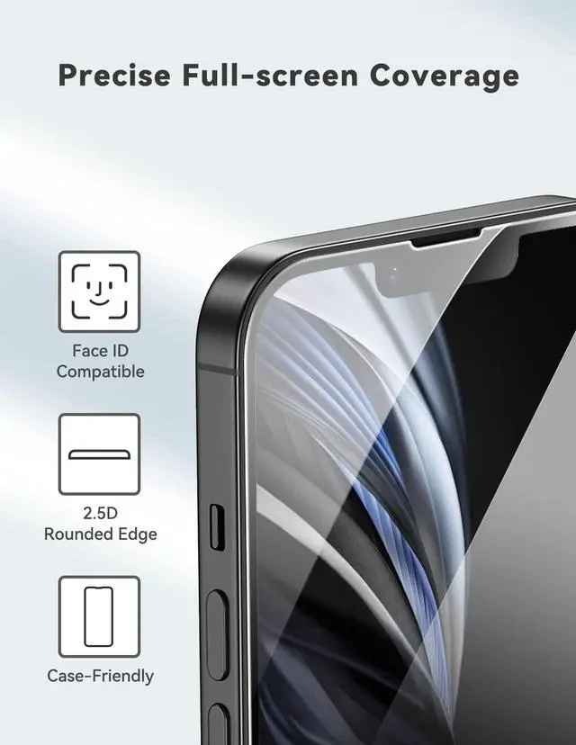 Alt view image 6 of 7 - MOMAX Glass Screen Protector for iPhone 14 Plus HD 0.3mm 9H Hardness Scratch Resistant Bubble Free Tempered Glass Film for iPhone 14 Plus