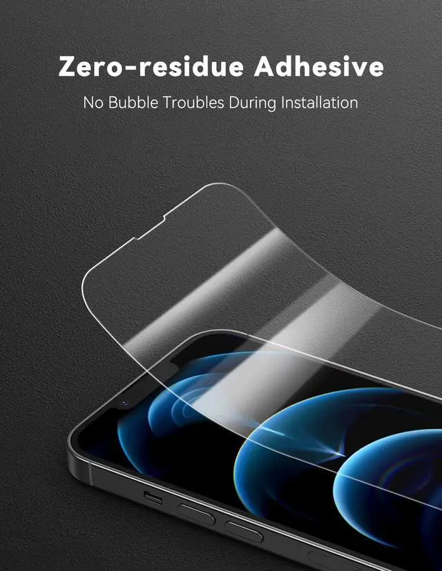 Alt view image 7 of 7 - MOMAX Glass Screen Protector for iPhone 14 Plus HD 0.3mm 9H Hardness Scratch Resistant Bubble Free Tempered Glass Film for iPhone 14 Plus
