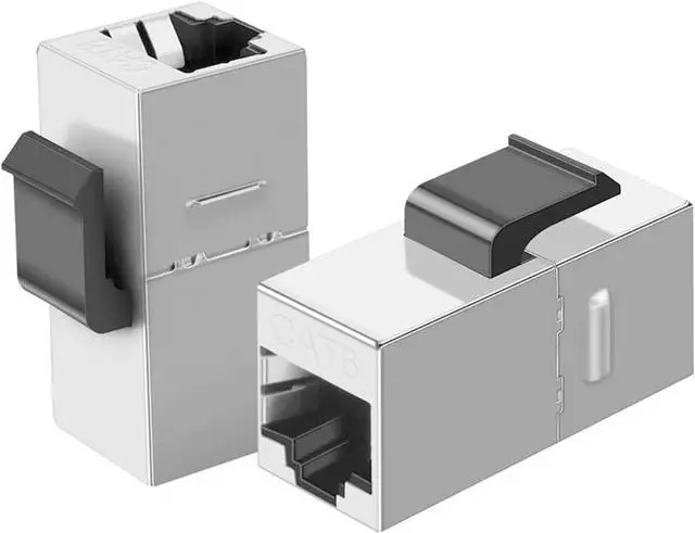 Main image of CableCreation 10-Pack Cat6 Shielded Inline Modular Coupler with Keystone Latch, RJ45 Modular Coupler for Panel Connection,Cat6 8P/8C Female to Female Class D
