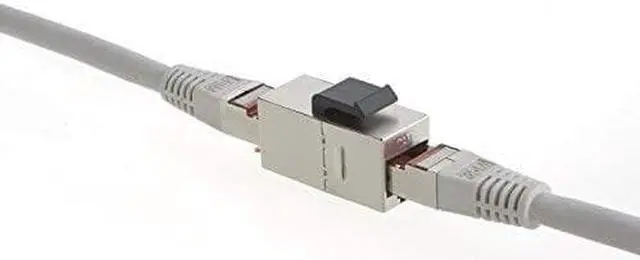 Alt view image 7 of 7 - CableCreation 10-Pack Cat6 Shielded Inline Modular Coupler with Keystone Latch, RJ45 Modular Coupler for Panel Connection,Cat6 8P/8C Female to Female Class D