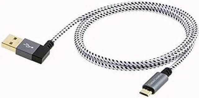Alt view image 5 of 6 - CableCreation [2-Pack] 6.5 Feet Right Angle USB 2.0 Charging Data Cable, 90 Degree USB A to Micro USB Cable, Compatible Android Smart Phones, Galaxy S7 Edge, Moto G5, PS4, 2M, Space Gray