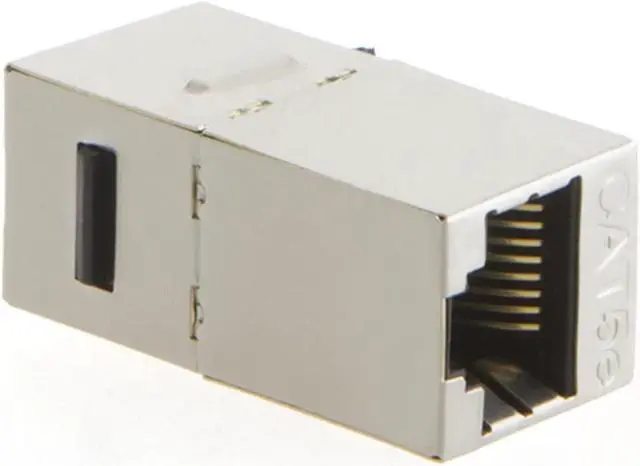 Alt view image 3 of 6 - RJ45 Keystone Jack, CableCreation 10-Pack Cat5e Shielded Inline Modular Coupler with Keystone Latch, Cat5e 8P/8C Female to Female