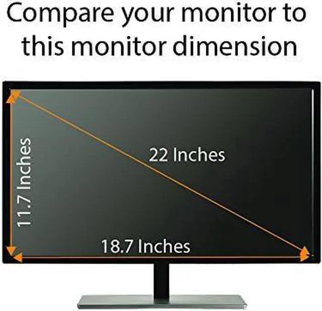 Alt view image 6 of 7 - Anti Blue Light Screen Protector, Anti Glare, (3 Pack) for 22 Inches (Screen Measured Diagonally) Desktop Monitor. Filter Out Blue Light and Relieve Computer Eye Strain to Help You Sleep Better