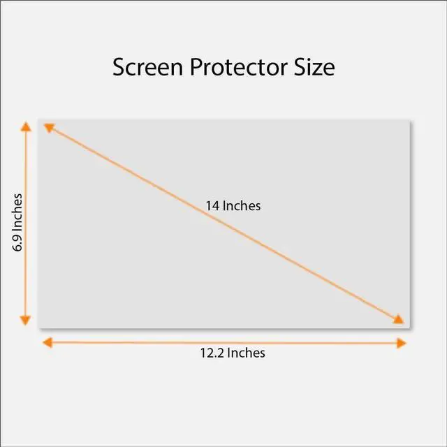 Alt view image 5 of 6 - Tempered Glass Screen Protector for 14 Inches Laptop, 9H Hardness and Crystal Clear, Compatible with Any 14 inch Touch Screen Laptop