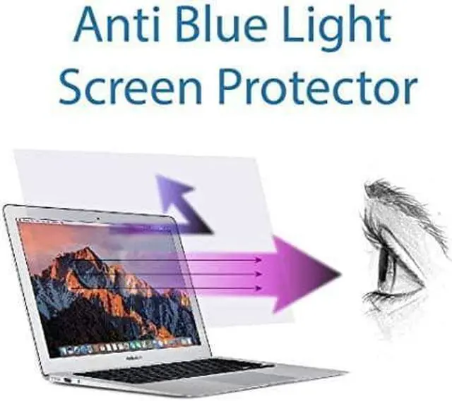 Alt view image 2 of 2 - Anti Blue Light Screen Protector (2 Pack) for MacBook Air 11 inch Model Number A1370 & A1465. Filter Out Blue Light and Relieve Computer Eye Strain to Help You Sleep Better
