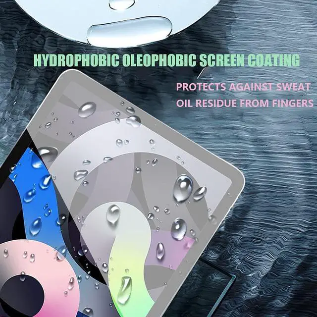 Alt view image 3 of 7 - [2Pack] iPad Air 5th Generation/Air 4th Generation 10.9 Screen Protector, iPad Pro 11 inch 9H Tempered Glass Screen Protector for Pencil/Face ID Compatible, Bubble Free, Case Friendly