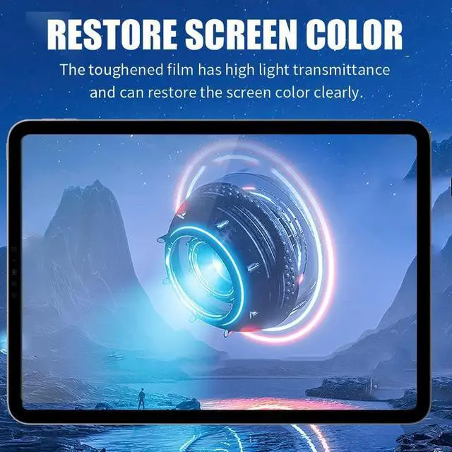 Alt view image 7 of 7 - [2Pack] Screen Protector for iPad Pro 12.9 iPad Pro 12.9 inch Tempered Glass Screen Protector, 9H Hardness Glass Film for Bubble Free/Case Friendly