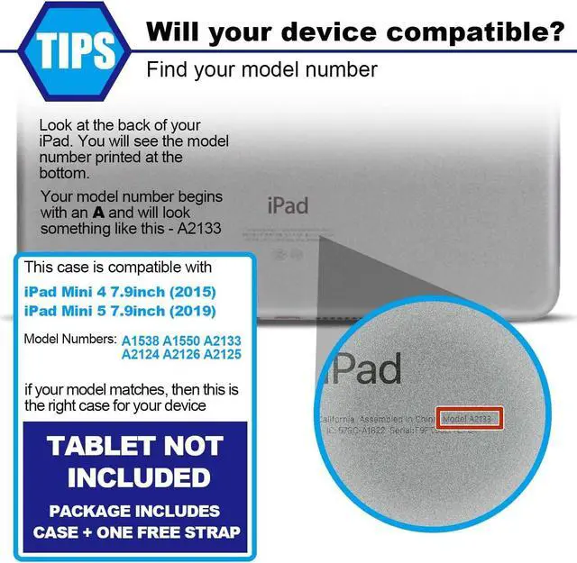 Alt view image 7 of 7 - iPad Mini 4 Case,iPad Mini 5 Case with Pencil Holder,Hand Strap and Shoulder Belt Heavy Duty Shockproof Rugged Case for iPad Mini 4/5 7.9 inch (Black)