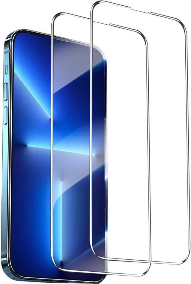 Main image of [2Pack] Full Coverage Glass Screen Protector for iPhone 14 Pro Max 6.7 iPhone 14 Pro Max Tempered Glass Screen Protector with 9H Hardness/Dust Free/Bubble Free/Case Friendly